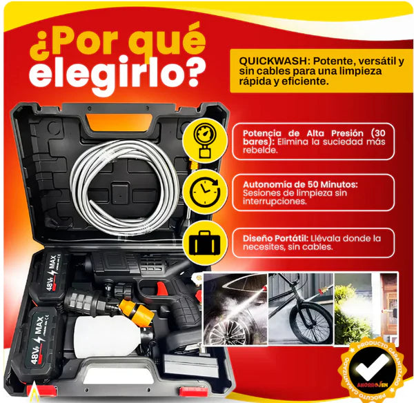 HIDROLAVADORA PROFESIONAL INALAMBRICA | LAVA TODO EN MINUTOS!!