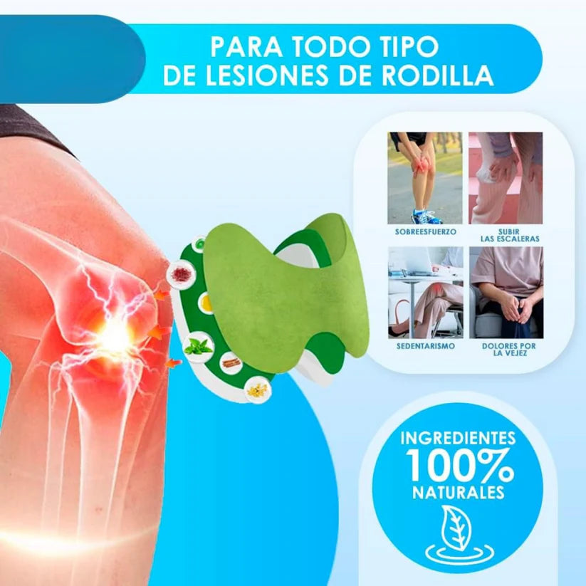 Parches Naturales Para Rodilla - Pack de 10 unidades™
