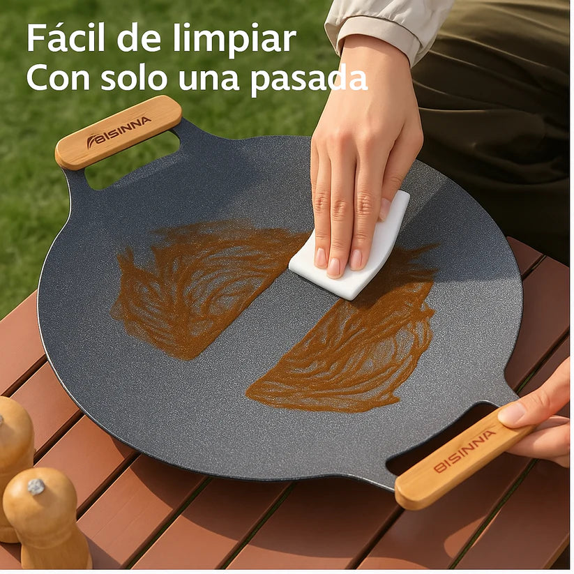 🔥 Plancha Budare Antiadherente 33 cm 🥩🥦 – Cocina sano, sin aceite y en minutos