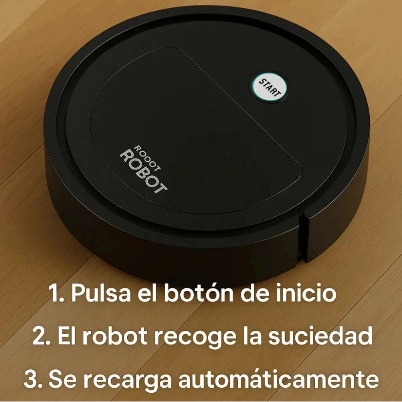 Aspiradora Robot Inteligente 3 en 1 - Aspira, Barre y Limpia