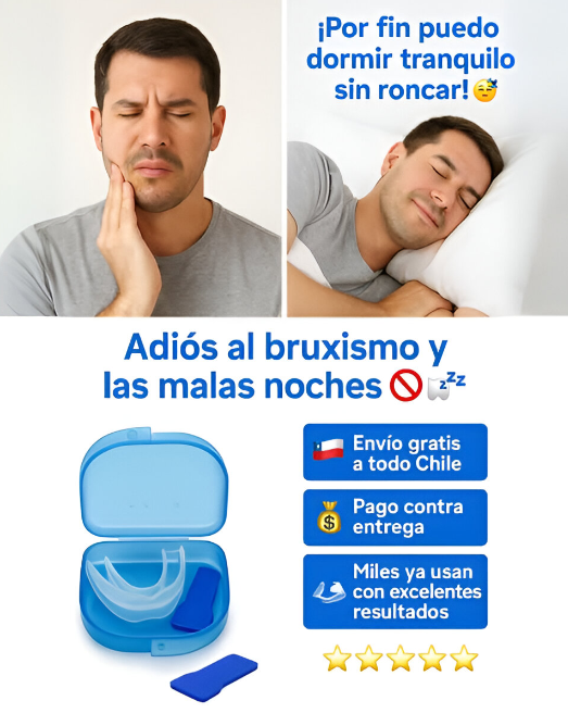 Placa 3 en 1 para Bruxismo y Ronquidos